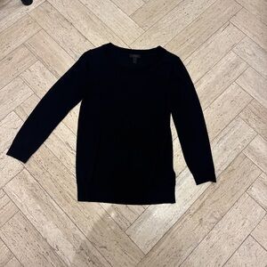 J. Crew Women's Black Crew Neck Sweater